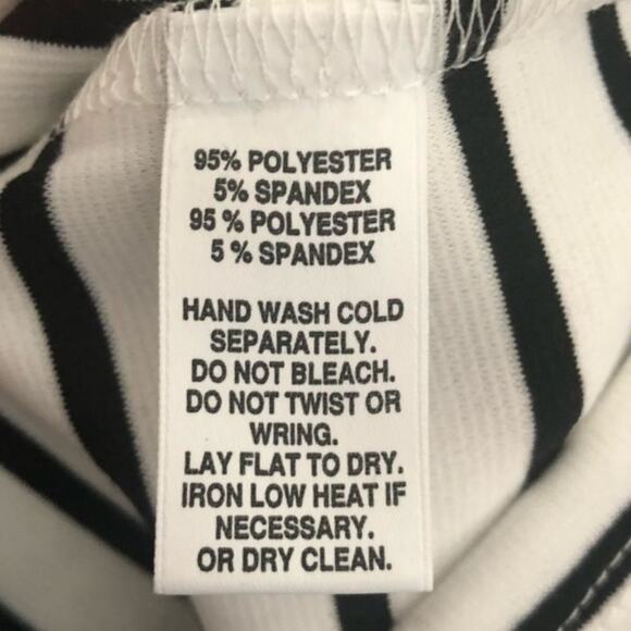 Saks Fifth Avenue Striped Dress in Black and White, Size Small - Picture 3 of 4